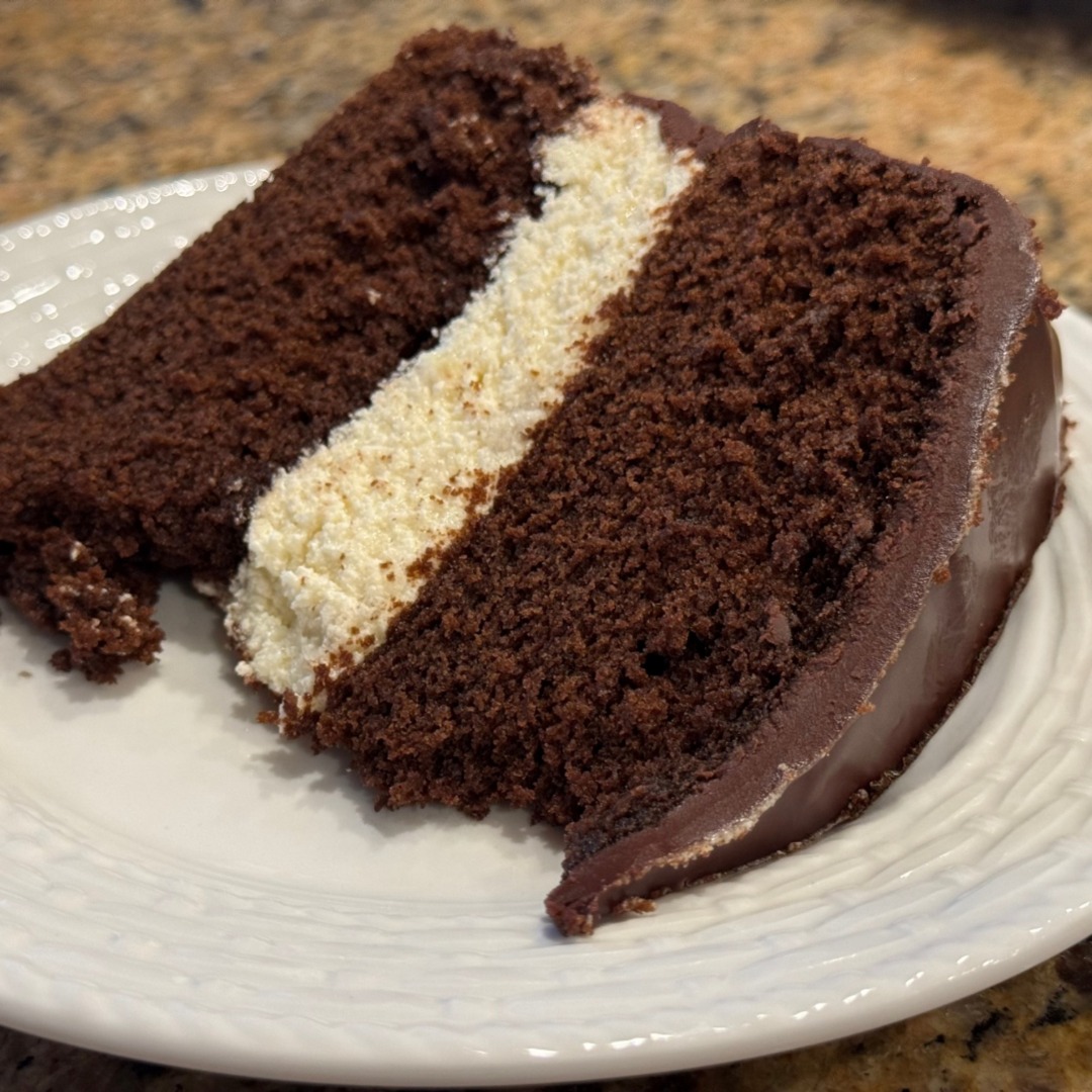 ding dong cake served